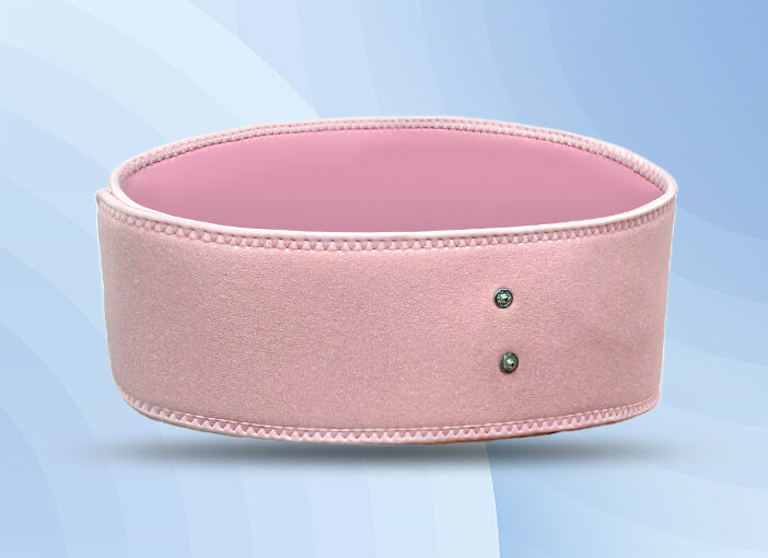 Pink OK cloth diving material massage belt